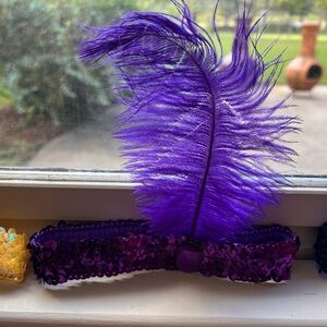 1920’s Purple flapper headdress